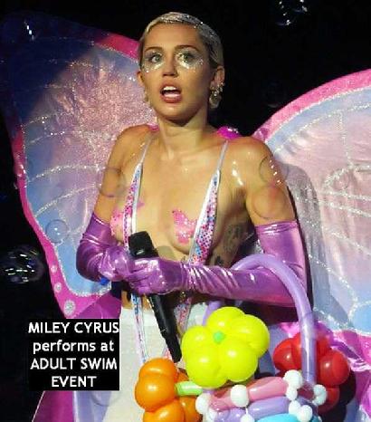 Miley Cyrus, Adult Swim Upfront TV event, Miley Cyrus Upfront event concert
